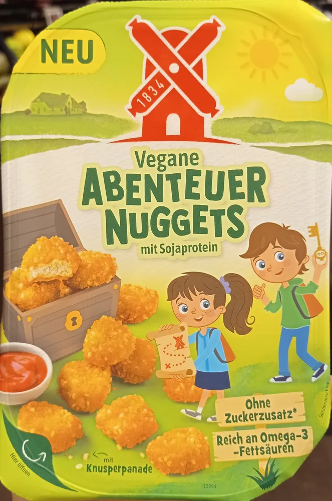 Vegane Abendteuer Nuggets mit Sojaprotein
