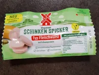 Veganer Schinken Spicker Typ Fleischwurst