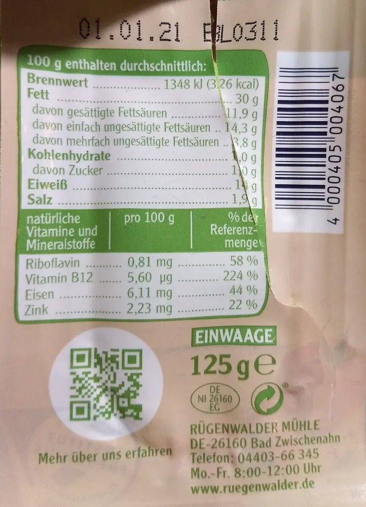 Pommersche feine Gutsleberwurst