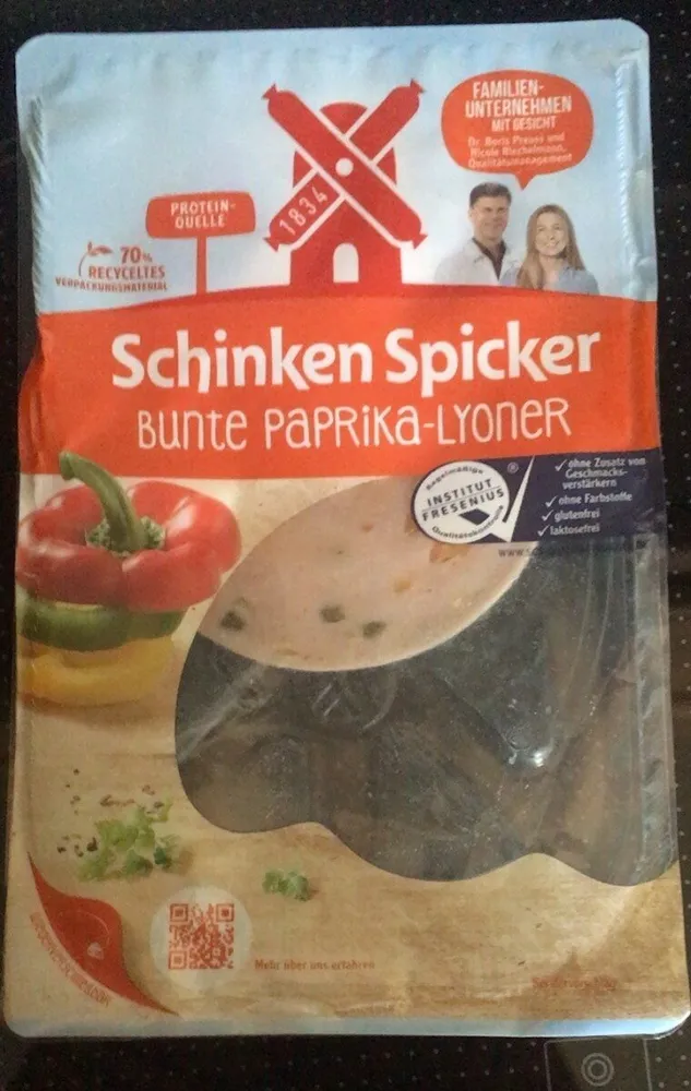 Schinken Spicker Bunte Paprika-Lyoner