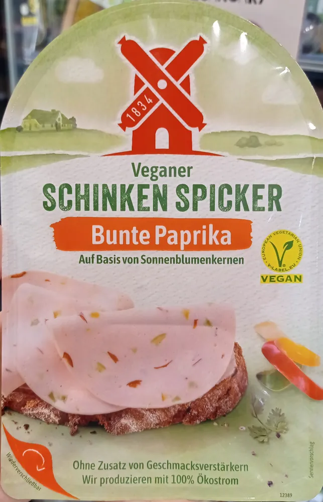 Veganer Schinken Spicker Bunte Paprika