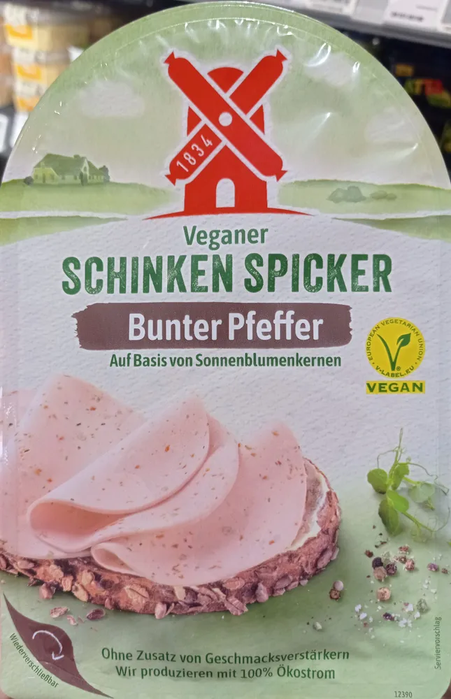 Veganer Schinken Spicker Bunter Pfeffer