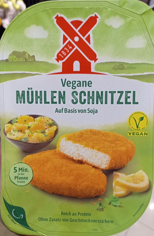 Vegane Mühlen-Schnitzel auf Basis von Soja