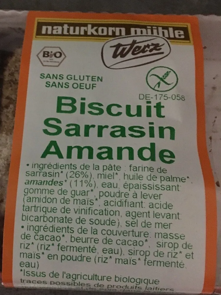 Biscuit Sarrasin Amandes 150G
