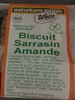 Biscuit Sarrasin Amandes 150G