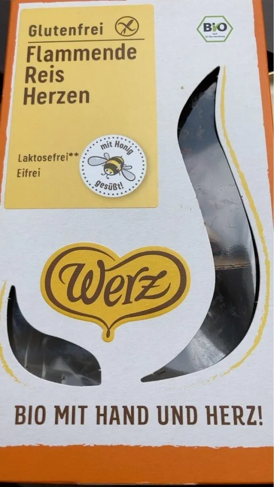 Flammende Reis Herzen