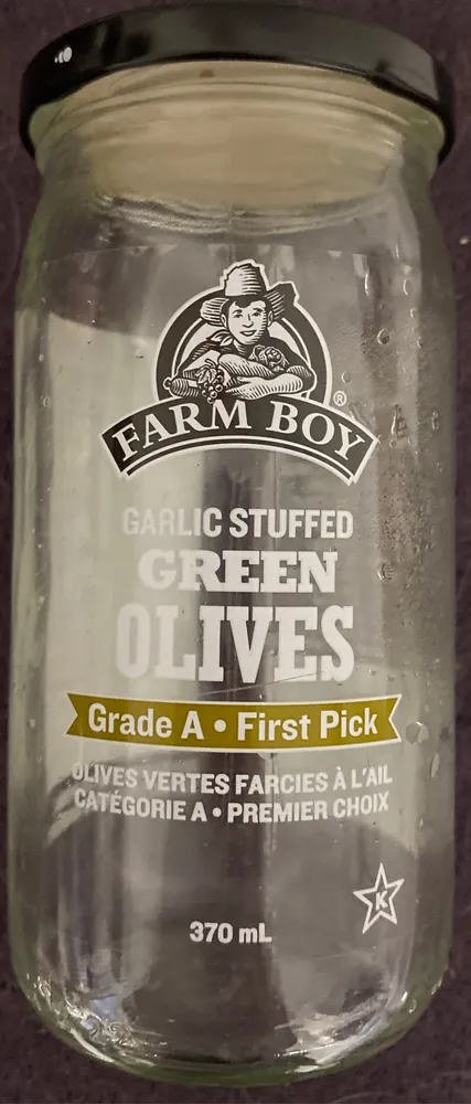 Garlic Stuffed Green Olives Grade A First Pick