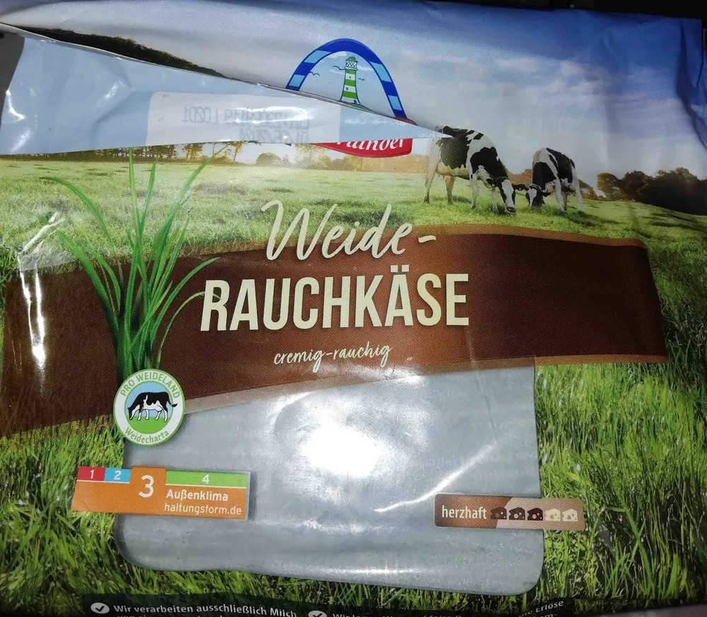 Weide-Rauchkäse, 48 % Fett i. Tr.