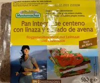 Pan integral de centeno con linaza y salvado de avena