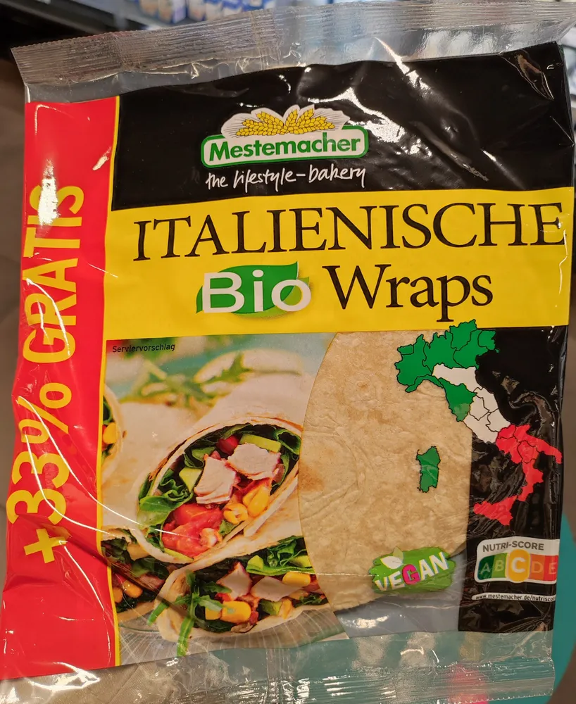 Italienische Bio Wraps