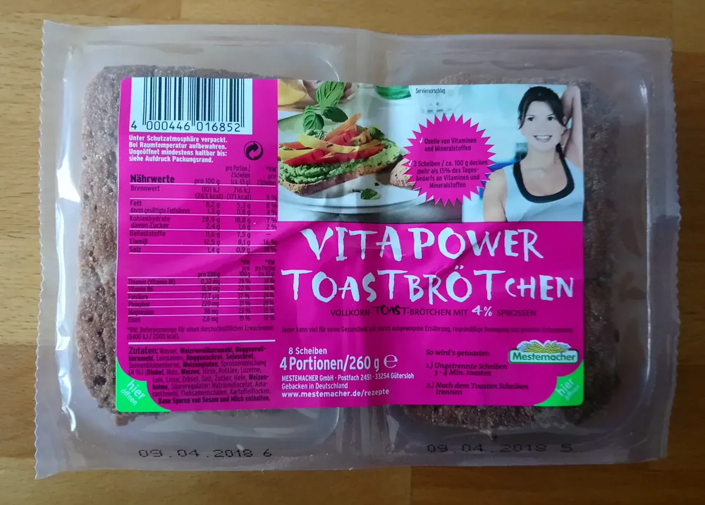 Vitapower Toastbrötchen