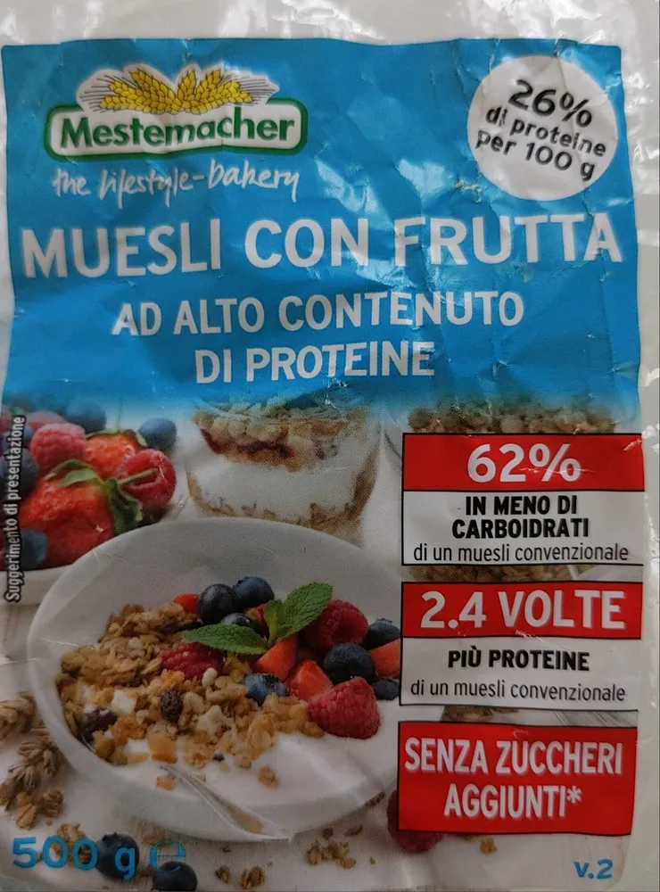 Muesli protéiné aux fruits