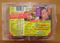 Bio Hafer + Goldleinsaat Toastbrötchen
