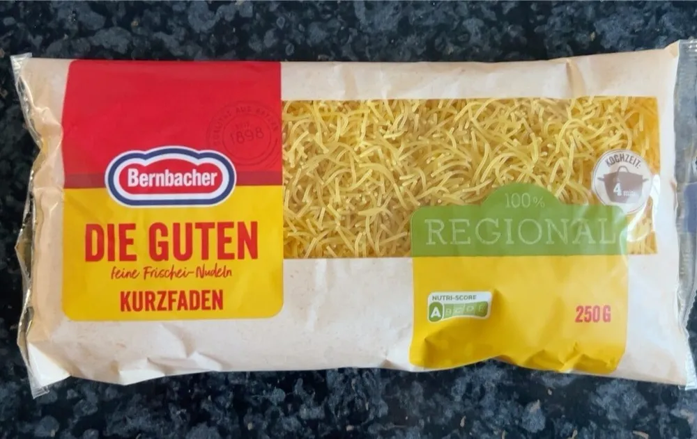 Suppennudeln, Faden