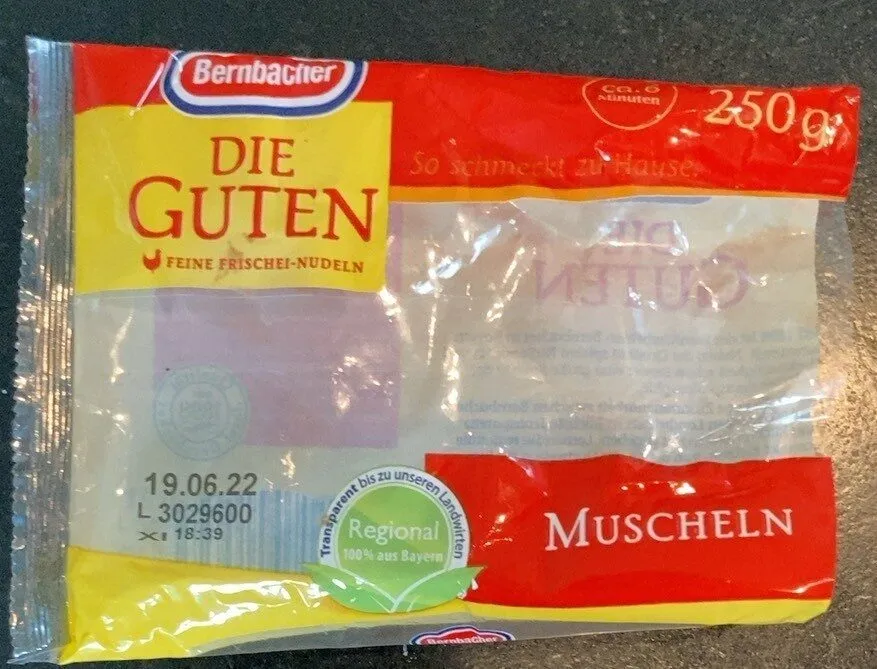 Suppnennudeln, Muschelnudeln