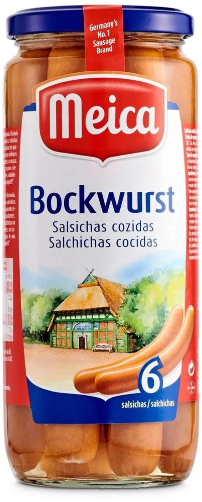 Salchichas cocidas bockwurst