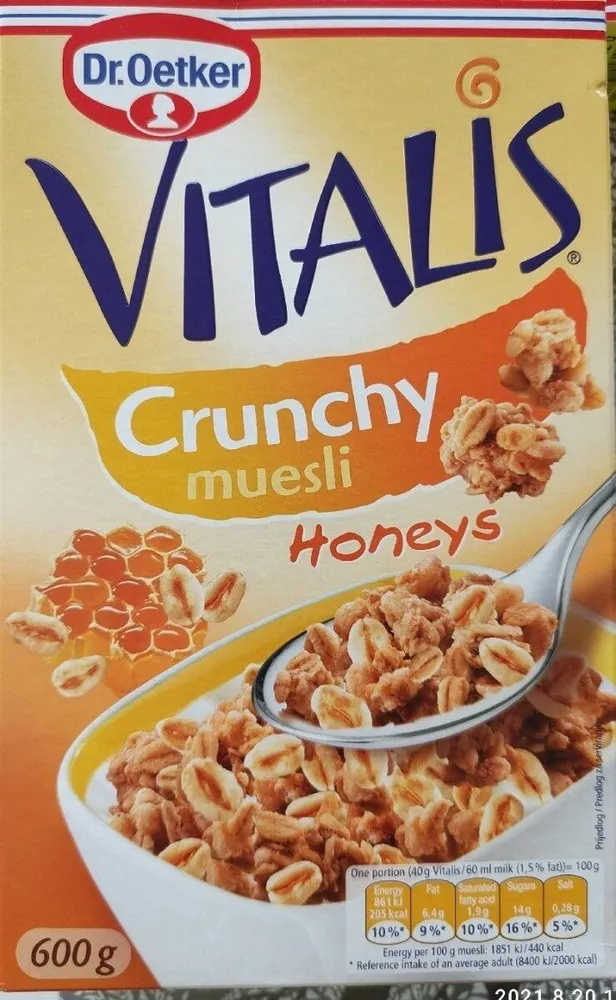 Vitalis Crunchy müesli honeys
