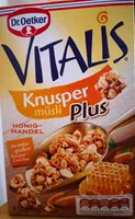 Vitalis Knusper Müsli Plus Honig Mandel