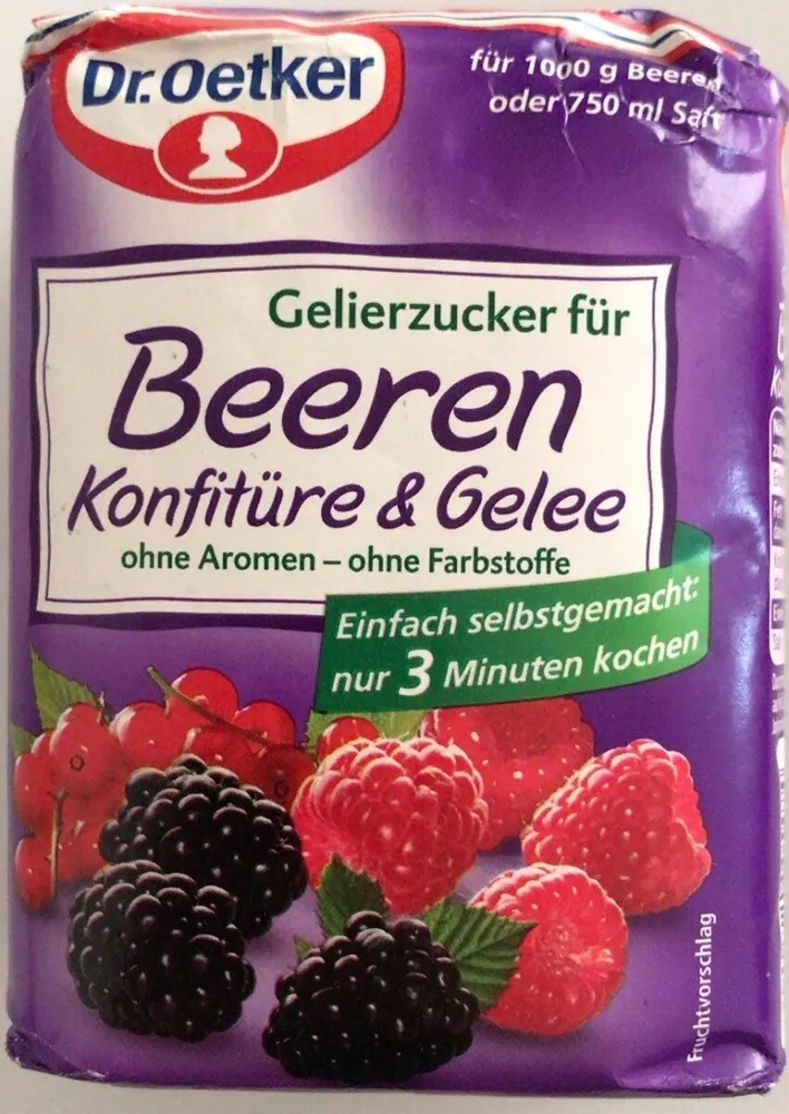 Gelierzucker für Beeren Konfitüre & Gelee