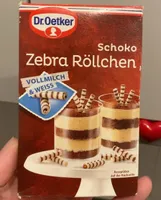 Dekor: Schoko Zebra Röllchen
