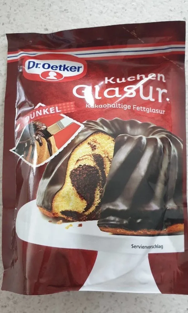 Dr. Oetker Kuchen Glasur Dunkel, 125G