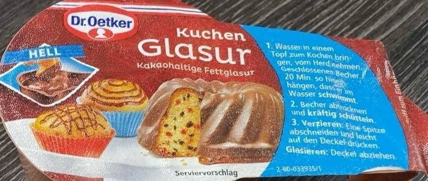 Kakaohaltige fettglasur