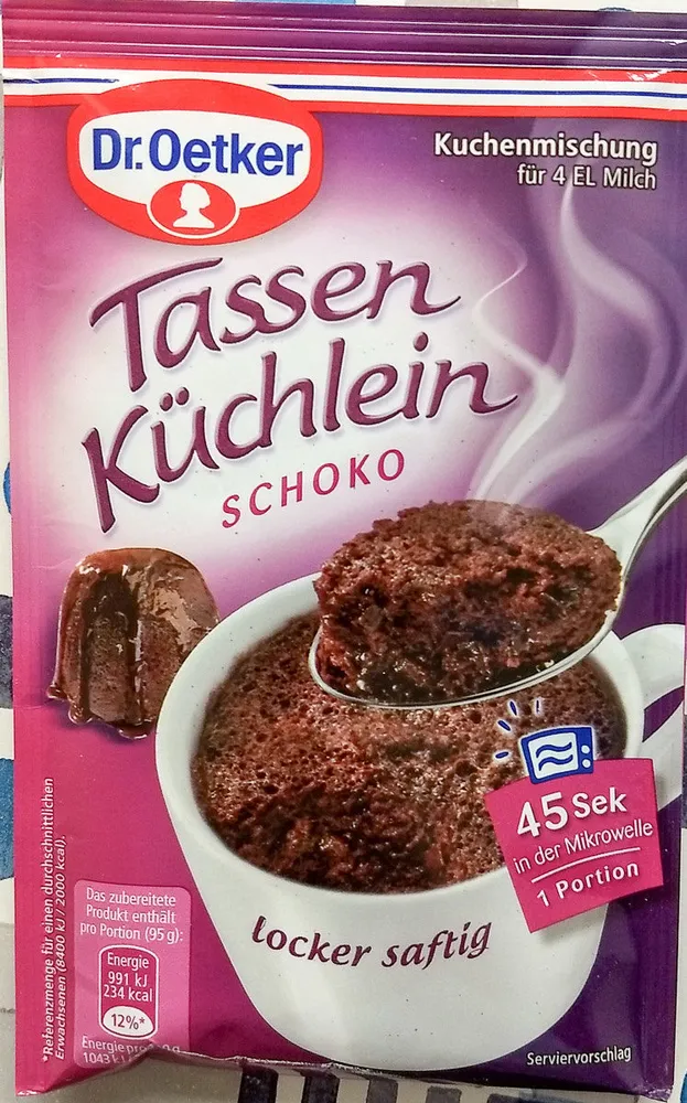 Tassen Küchlein Schoko