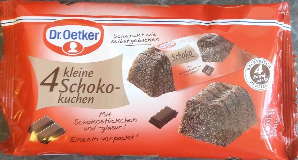 4 kleine Schoko-kuchen
