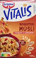 Vitalis Roasted Müsli Cranberry-kürbiskern