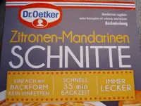Zitronen Mandarinen Schnitte Dr. Oetker