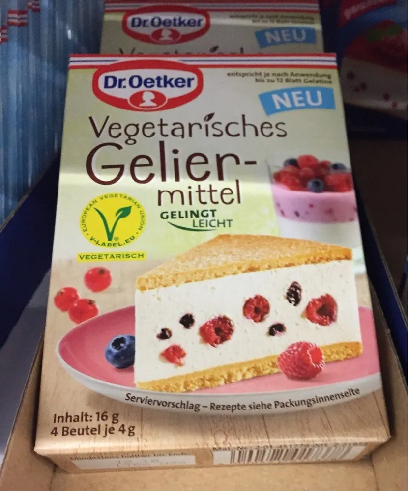 Vegetarische Gelatine