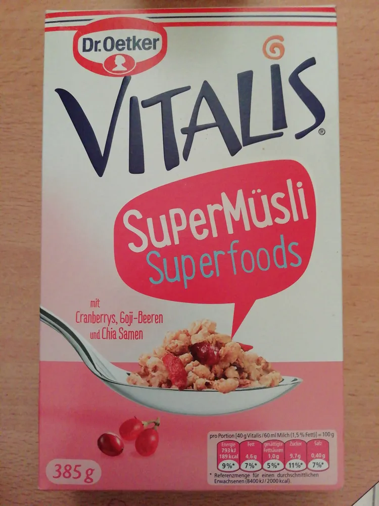Vitalis Supermüsli Superfoods