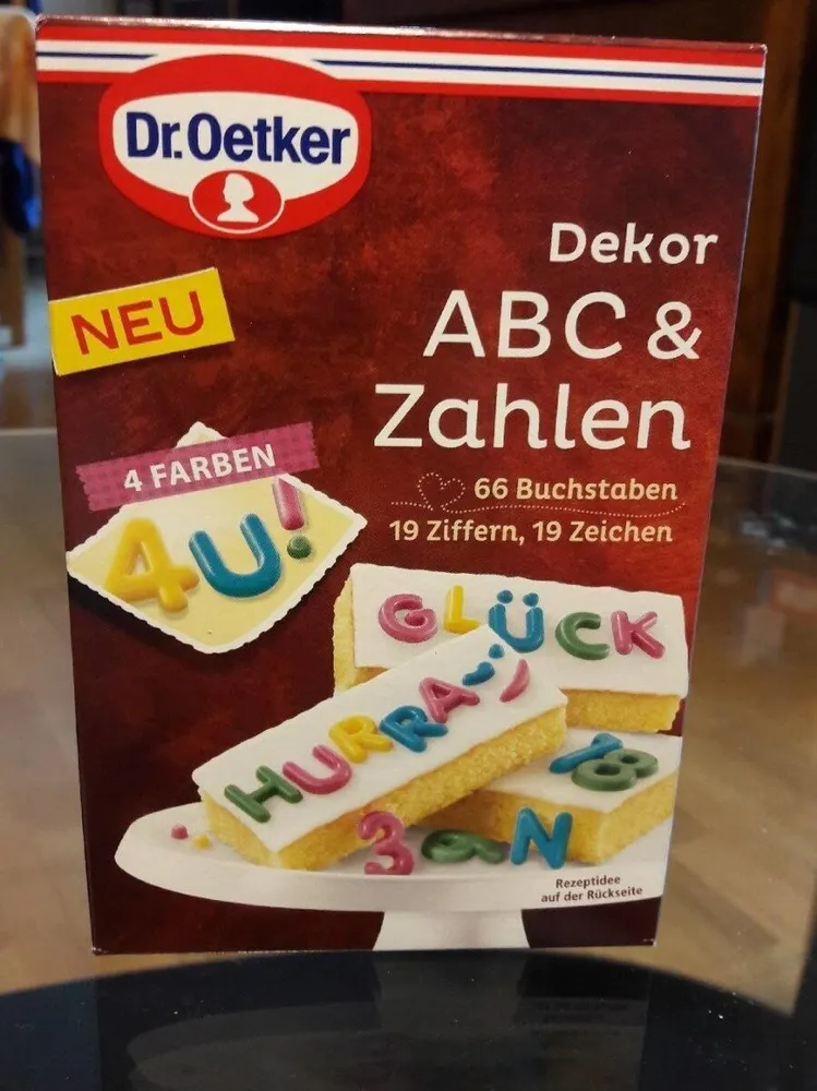 Dekor abc & zahlen