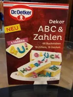 Dekor abc & zahlen