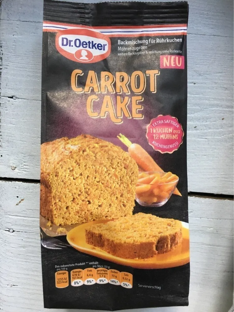 Carrot Cake Backmischung für Rührkuchen