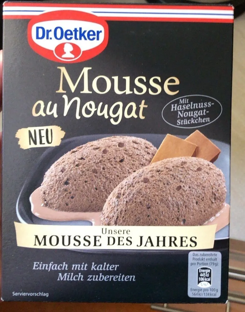 Mousse aus nougat