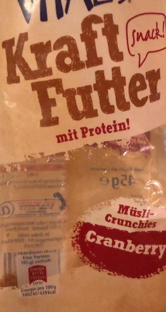 Kraft Futter mit Protein !