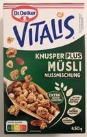 Vitalis Knusper Müsli PLUS Nussmischung