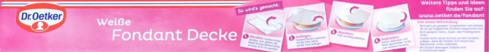 Fondant Decke