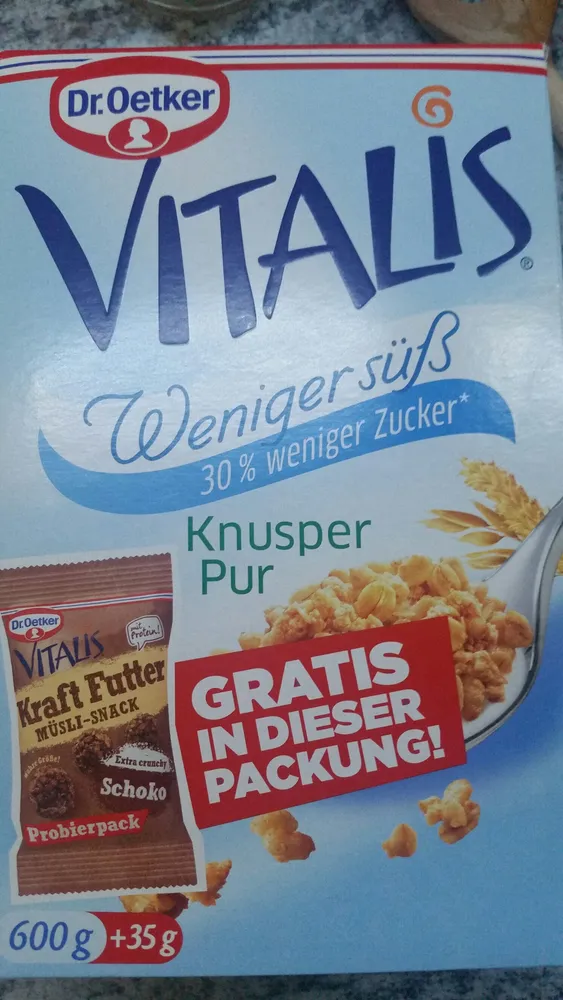 Weniger süß Knusper Pur
