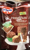 Haselnuss Glasur mit Waffel Crisp