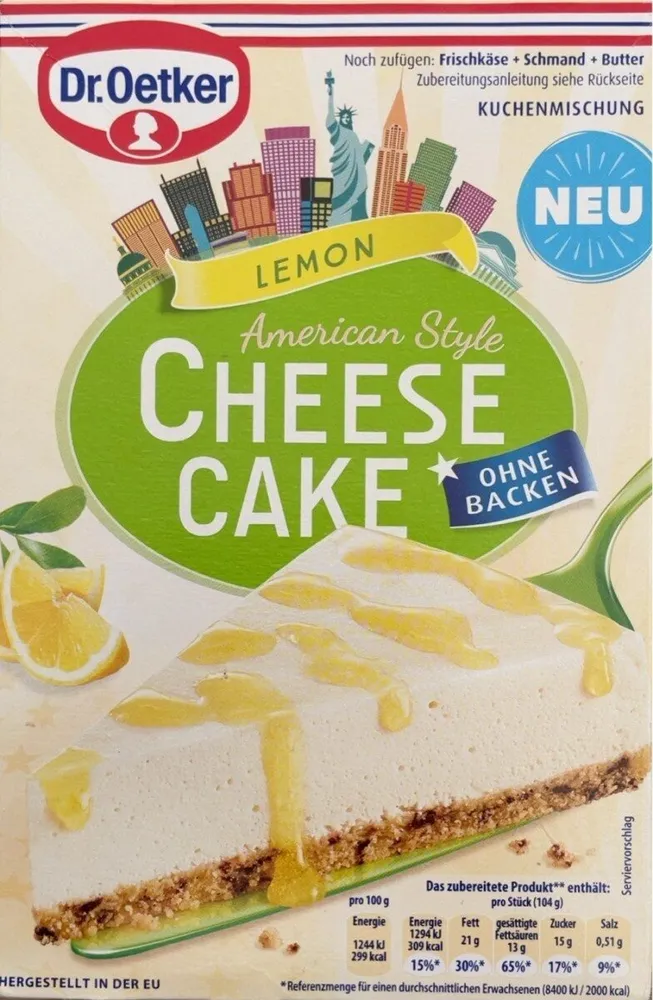 American Style Cheesecake Backmischung