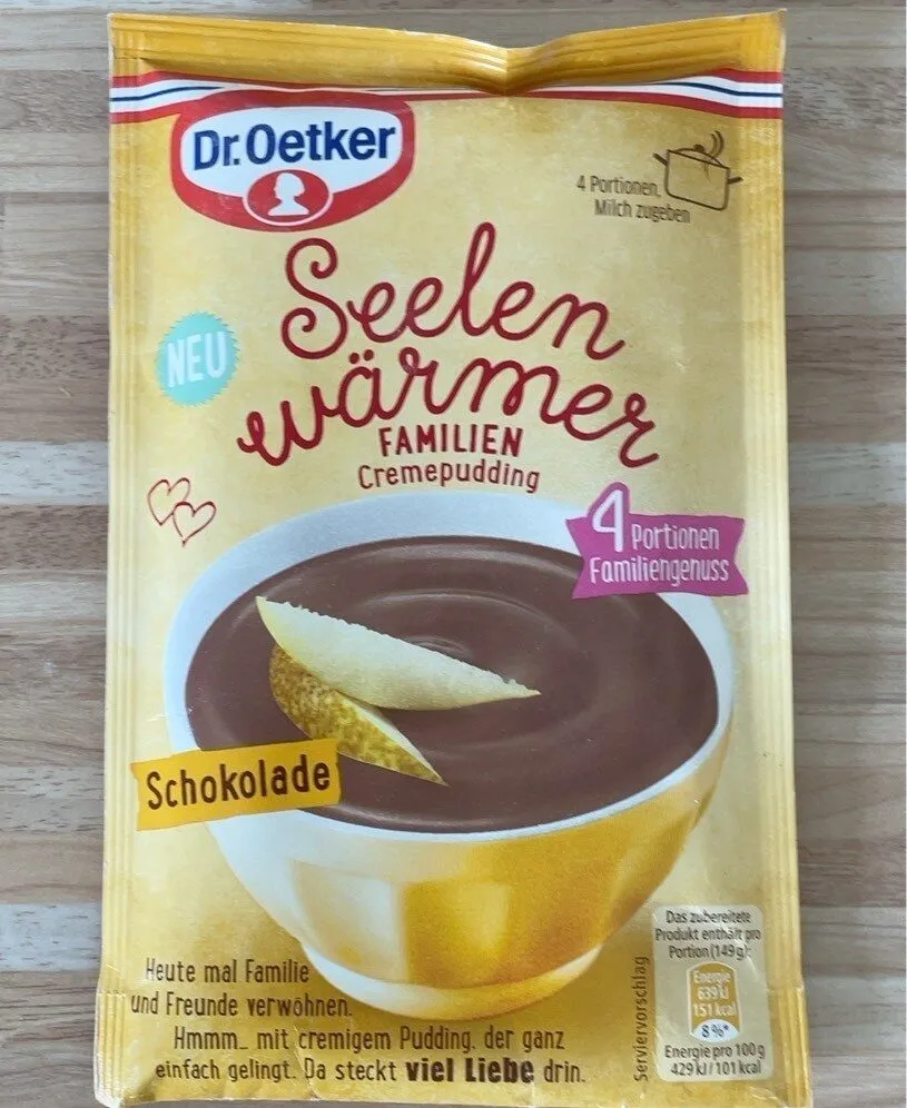 Seelenwärmer Schokolade, 4 Portionen