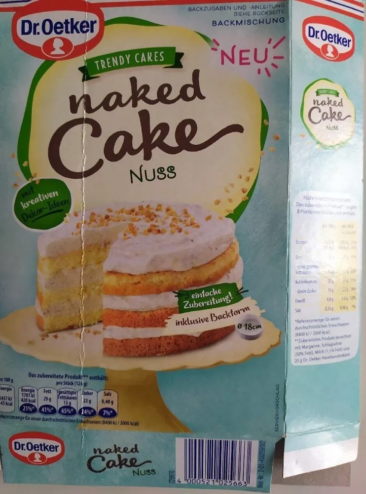 Naked Cake Nuss