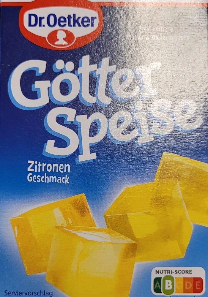 Götterspeise Zitrone