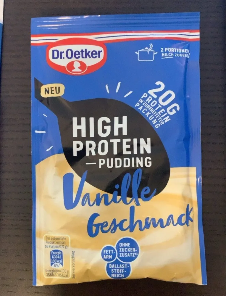 High-Protein-Puddingpulver - Vanillegeschmack