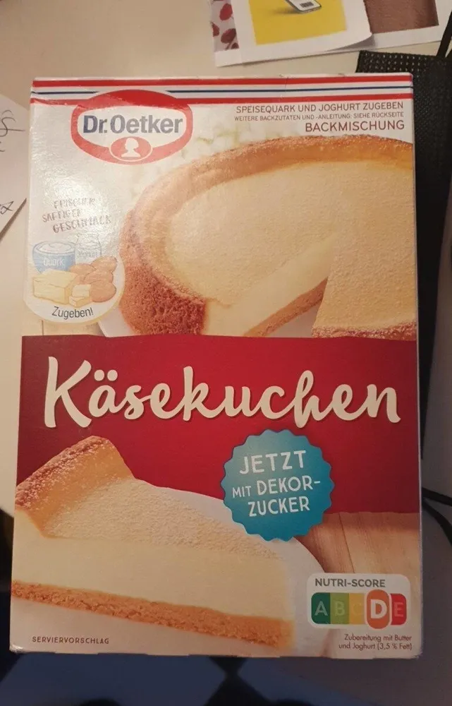 Backmischung Käsekuchen