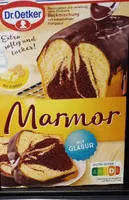 Backmischung Marmor mit Glasur