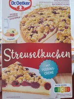 Backmischung Streuselkuchen mit Puddingcreme