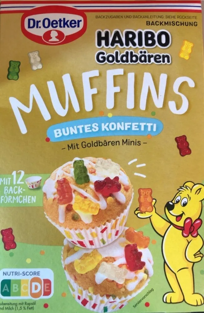 Haribo Goldbären Muffins buntes Konfetti